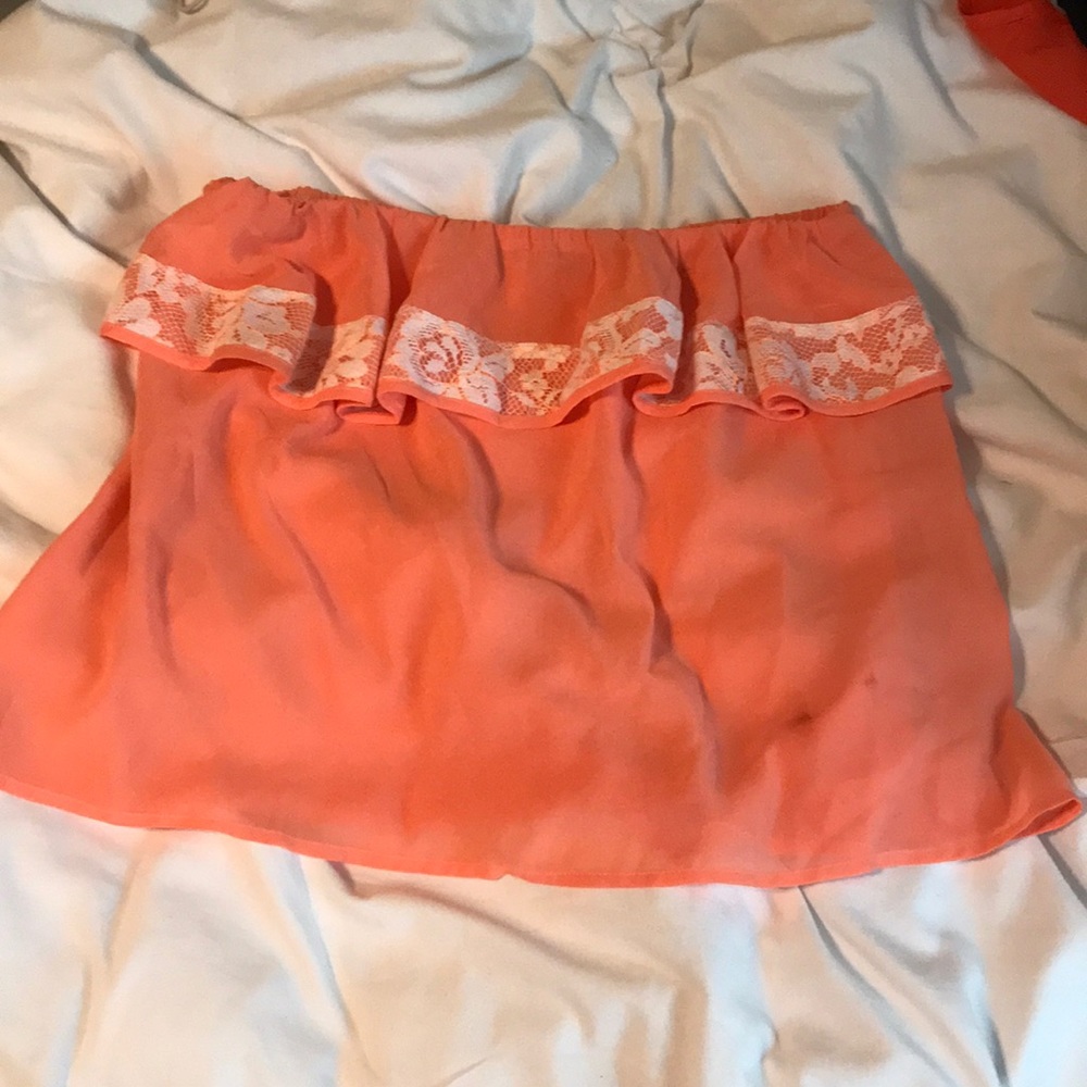 Strapless top